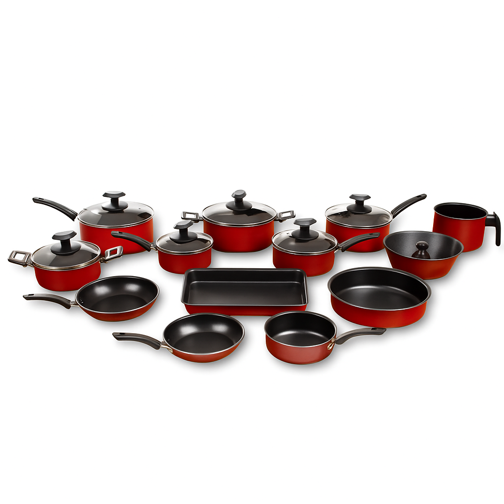 Kit de Panelas Revertido com Cerâmicas - 13 Peças.