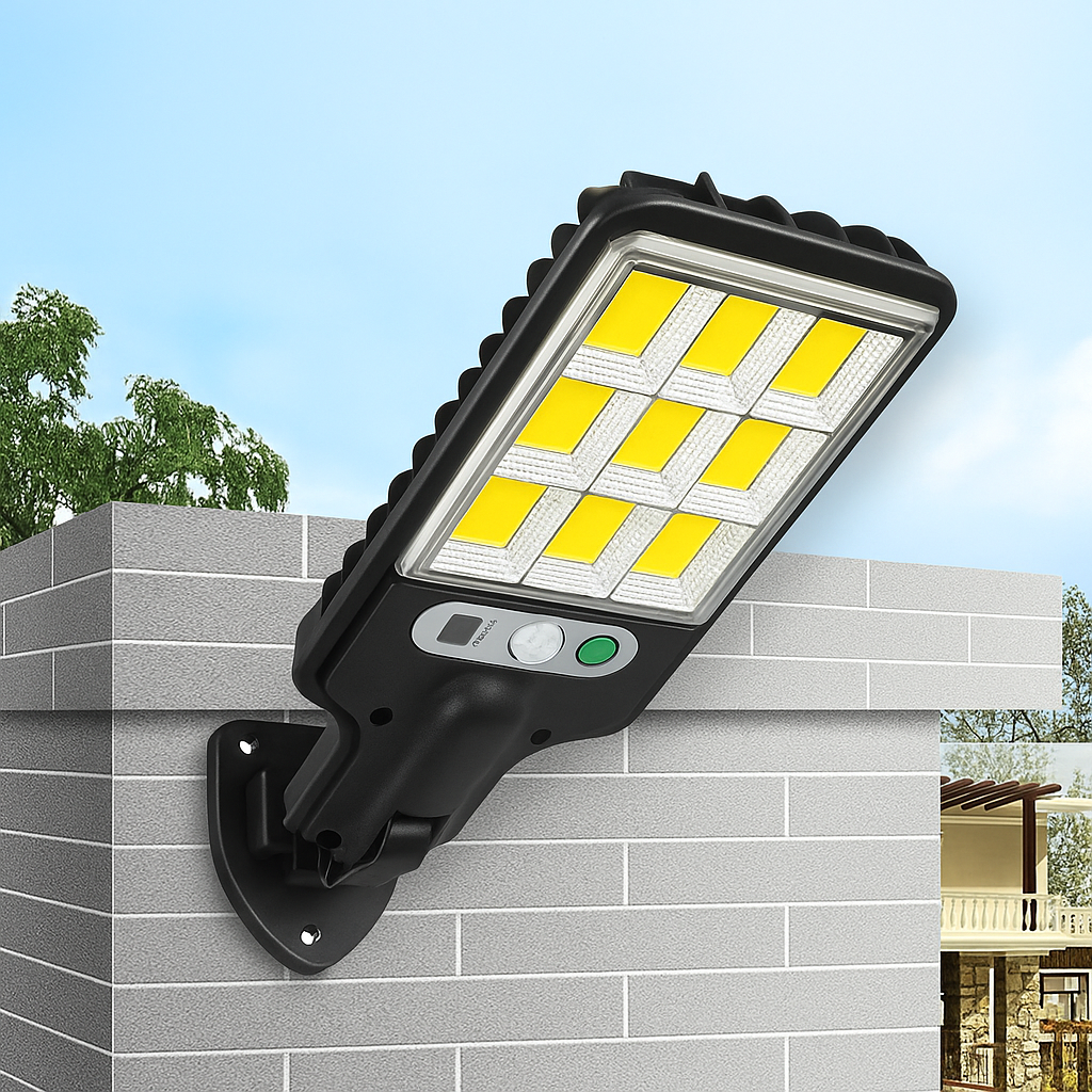 Kit 6 Lâmpadas Solares em LED com Sensor de Movimento - Esquenta Black Friday