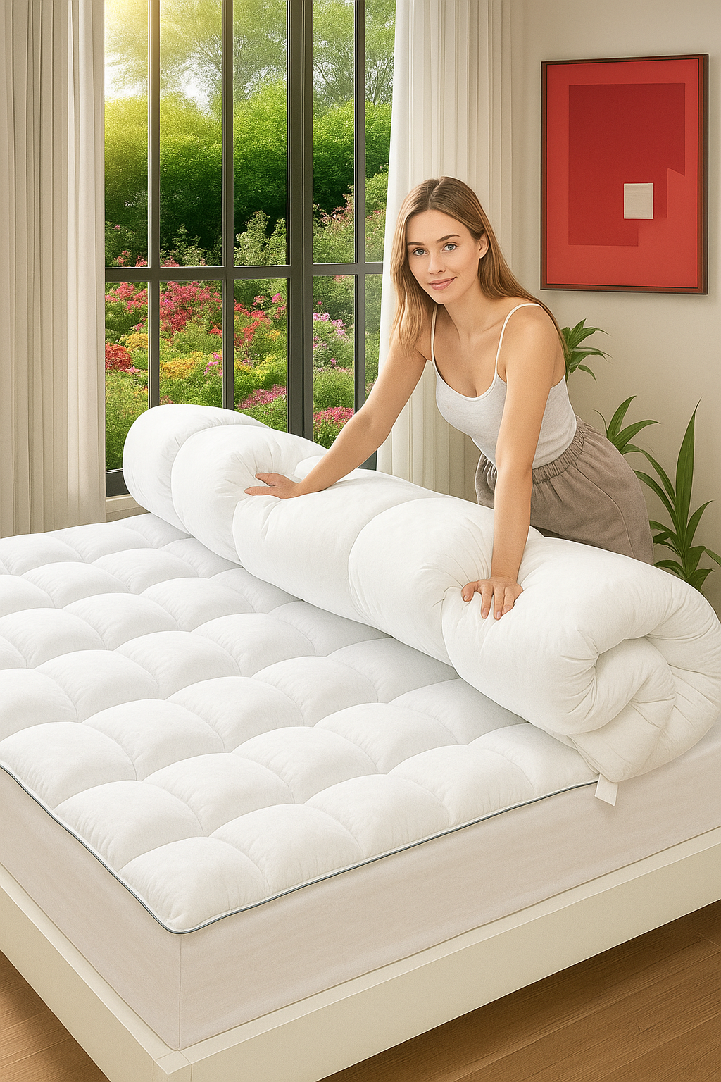 Capa Acolchoada para Colchão 🔥Black Friday🔥