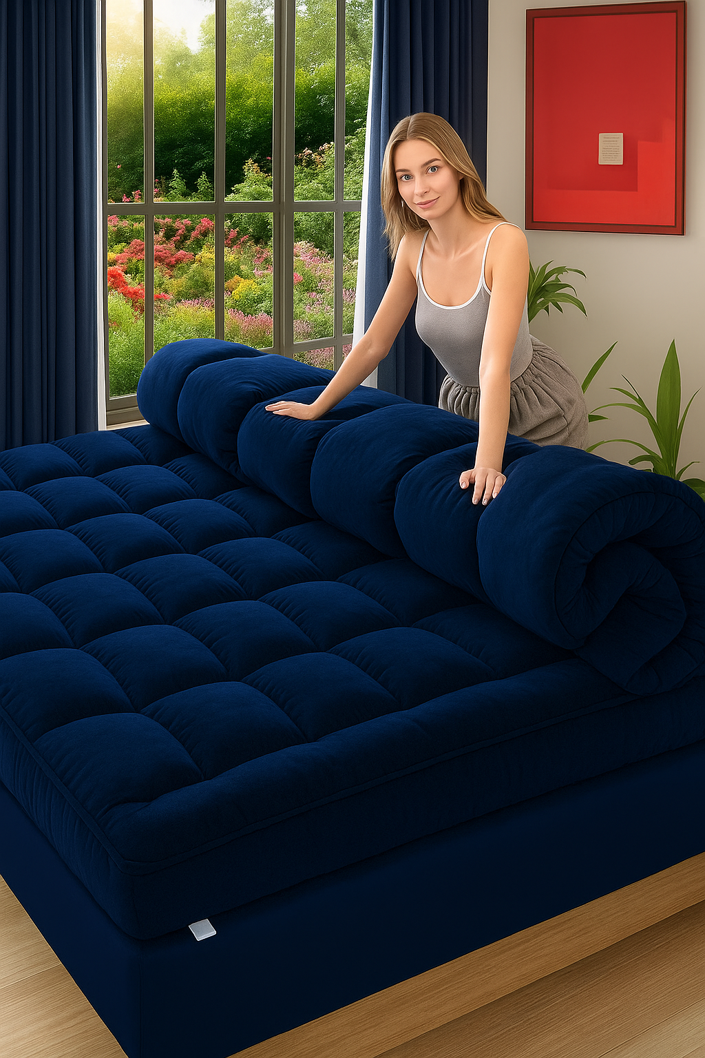 Capa Acolchoada para Colchão 🔥Black Friday🔥