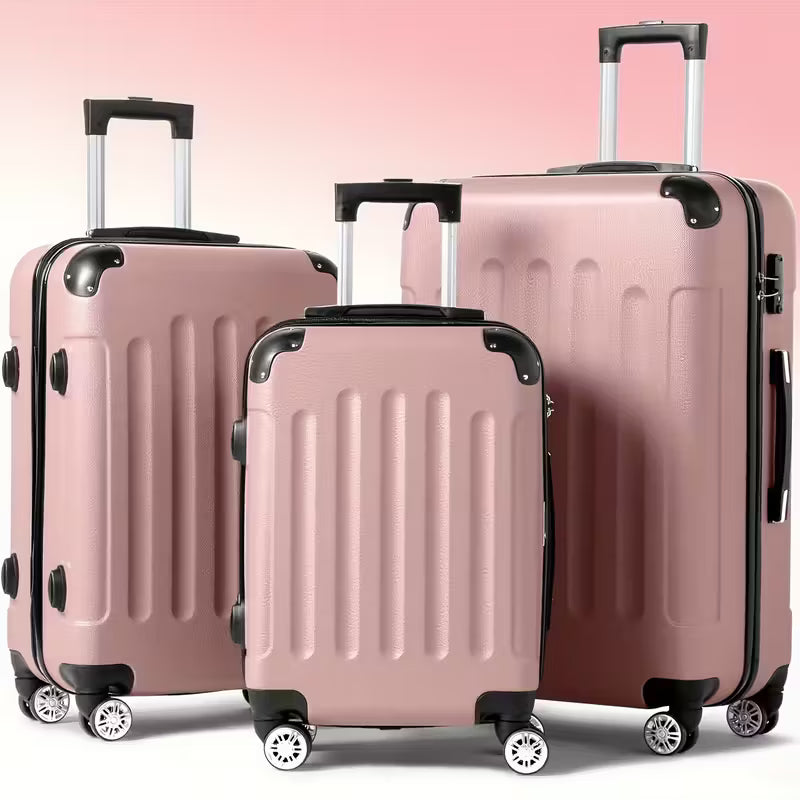 Kit 3 Malas de Viagem – 20″ 24″ 28″ Antirriscos e Leve 🔥Black Friday🔥